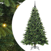 Albero di Natale artificiale con 300 LED Verde 210 cm PE e PVC 3397563