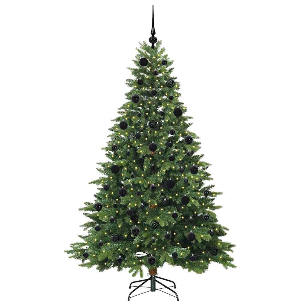 Albero di Natale artificiale con 300 LED Verde 210 cm PE e PVC 3397563