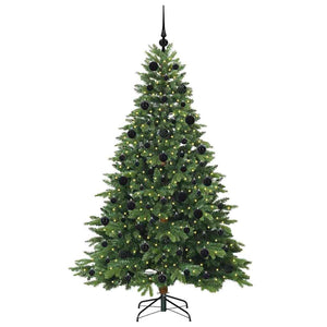 Albero di Natale artificiale con 300 LED Verde 210 cm PE e PVC 3397563