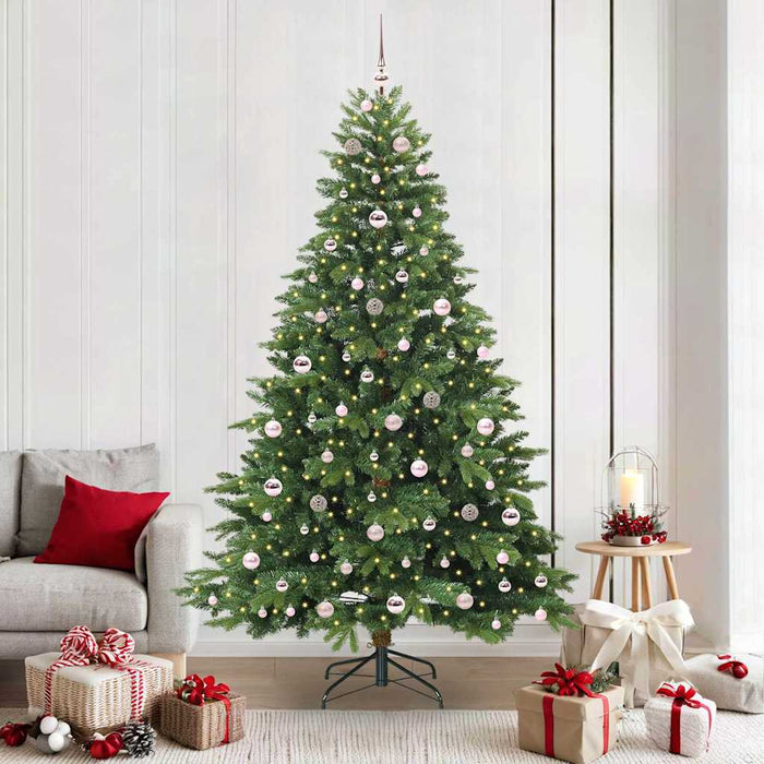 Albero di Natale artificiale con 300 LED Verde 210 cm PE e PVC 3397564