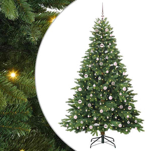 Albero di Natale artificiale con 300 LED Verde 210 cm PE e PVC 3397564