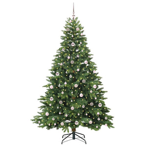 Albero di Natale artificiale con 300 LED Verde 210 cm PE e PVC 3397564