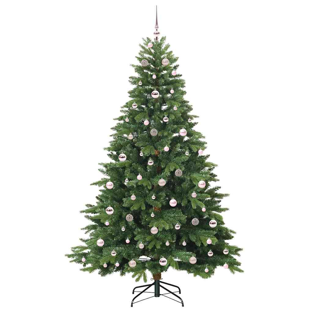 Albero di Natale artificiale con 300 LED Verde 210 cm PE e PVC 3397564