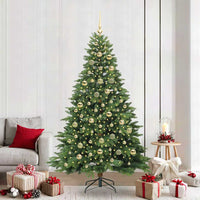 Albero di Natale artificiale con 300 LED Verde 210 cm PE e PVC 3397566