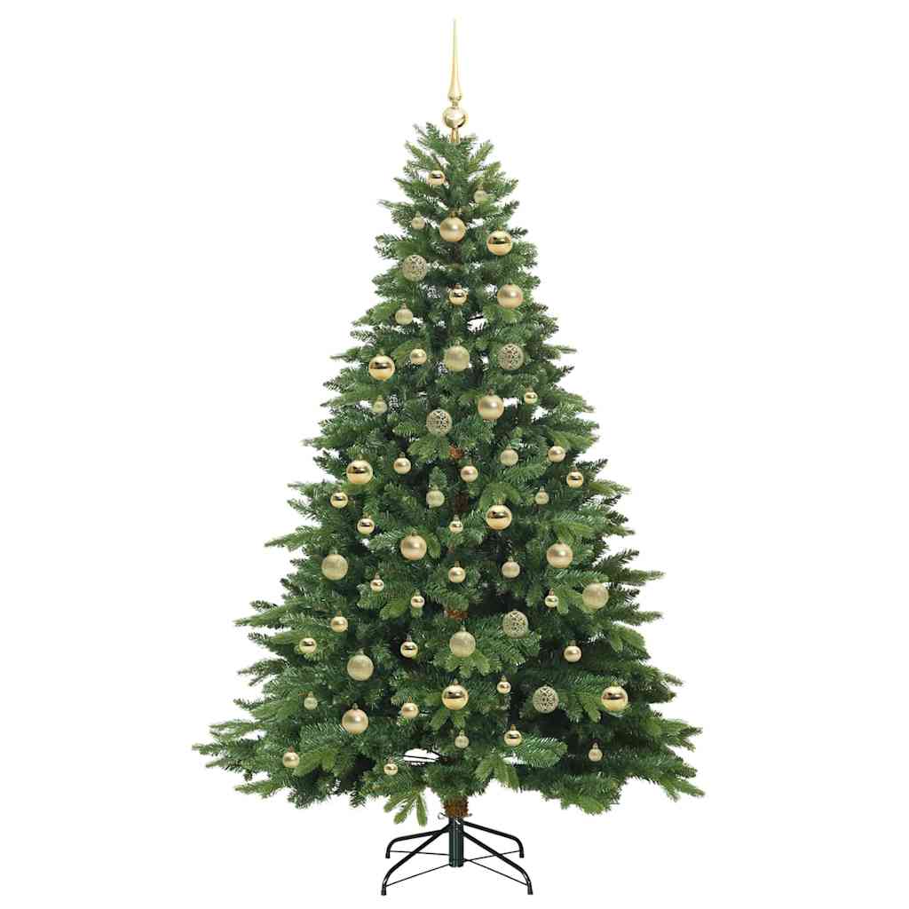 Albero di Natale artificiale con 300 LED Verde 210 cm PE e PVC 3397566