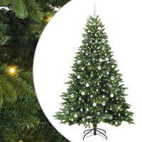 Albero di Natale artificiale con 300 LED Verde 210 cm PE e PVC 3397567