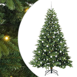 Albero di Natale artificiale con 300 LED Verde 210 cm PE e PVC 3397567