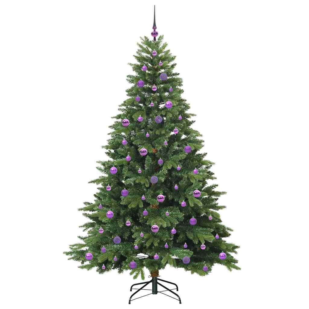 Albero di Natale artificiale con 300 LED Verde 210 cm PE e PVC 3397568
