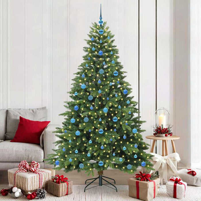 Albero di Natale artificiale con 300 LED Verde 210 cm PE e PVC 3397569
