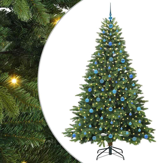 Albero di Natale artificiale con 300 LED Verde 210 cm PE e PVC 3397569
