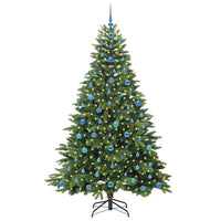 Albero di Natale artificiale con 300 LED Verde 210 cm PE e PVC 3397569