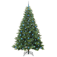 Albero di Natale artificiale con 300 LED Verde 210 cm PE e PVC 3397569