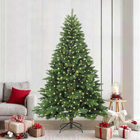 Albero di Natale artificiale con 300 LED Verde 240 cm PE e PVC 3397571