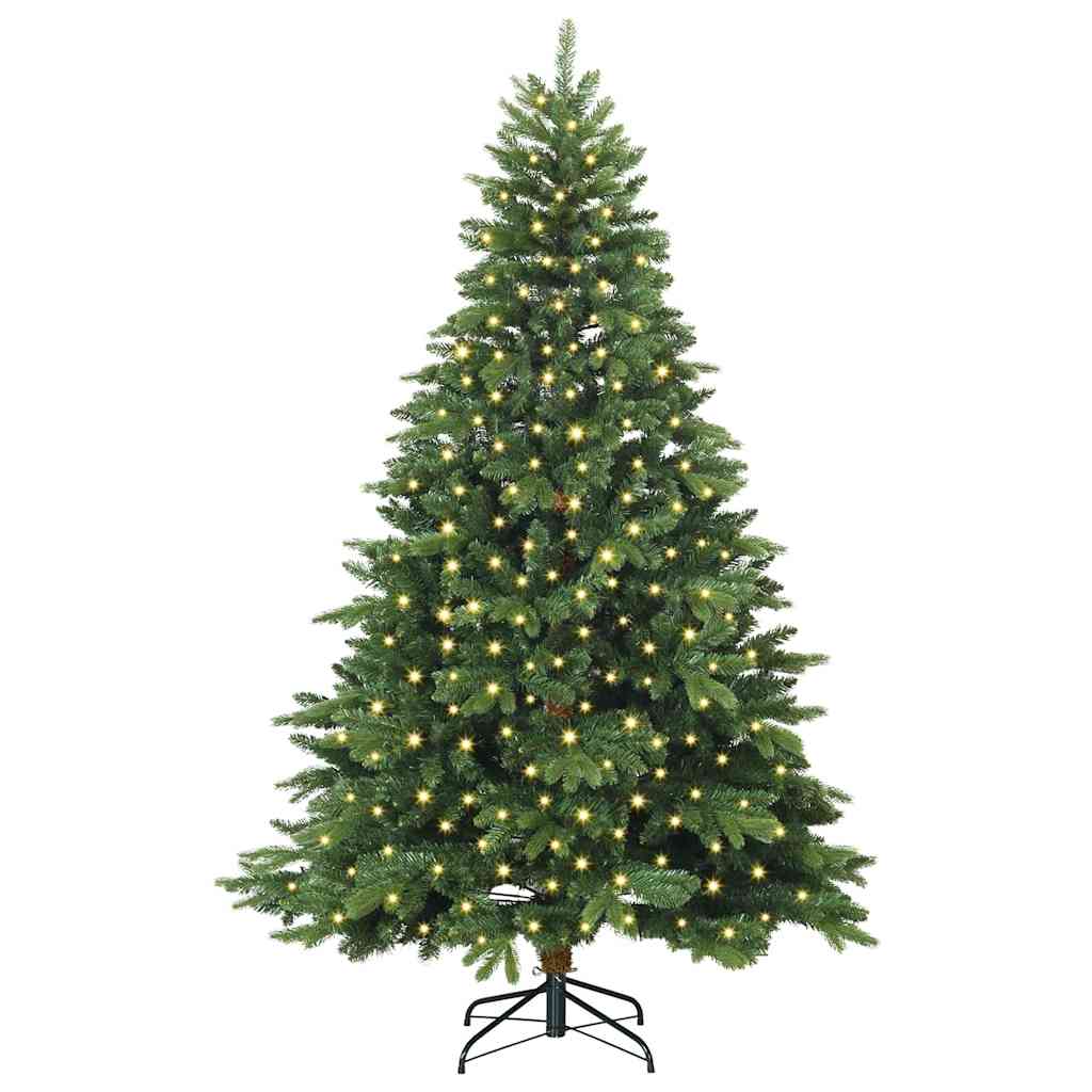 Albero di Natale artificiale con 300 LED Verde 240 cm PE e PVC 3397571