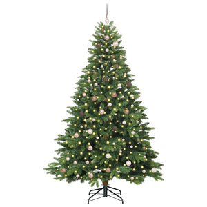 Albero di Natale artificiale con 300 LED Verde 240 cm PE e PVC 3397573