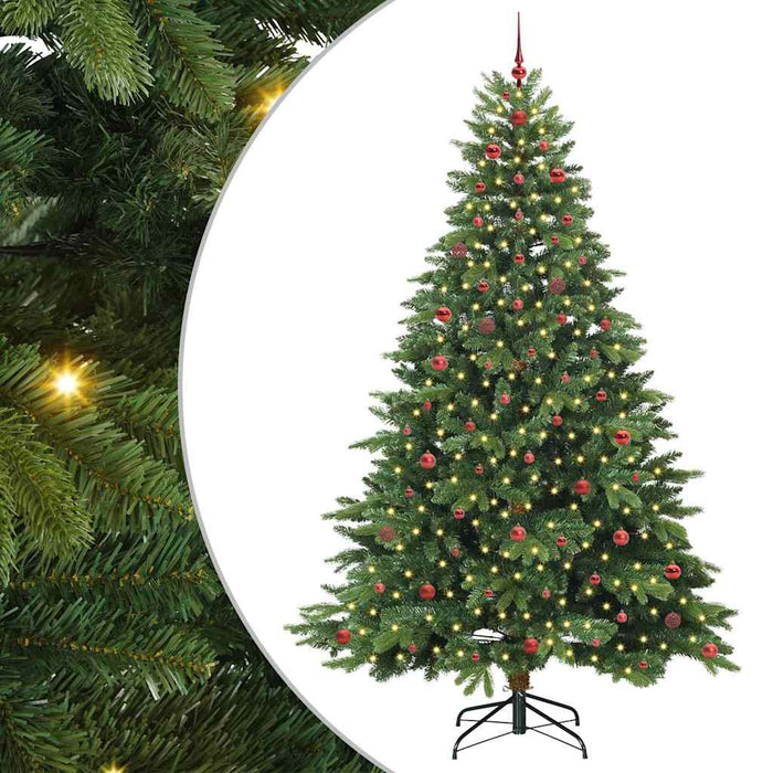 Albero di Natale artificiale con 300 LED Verde 240 cm PE e PVC 3397575