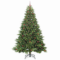 Albero di Natale artificiale con 300 LED Verde 240 cm PE e PVC 3397575