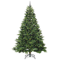 Albero di Natale artificiale con 300 LED Verde 240 cm PE e PVC 3397576