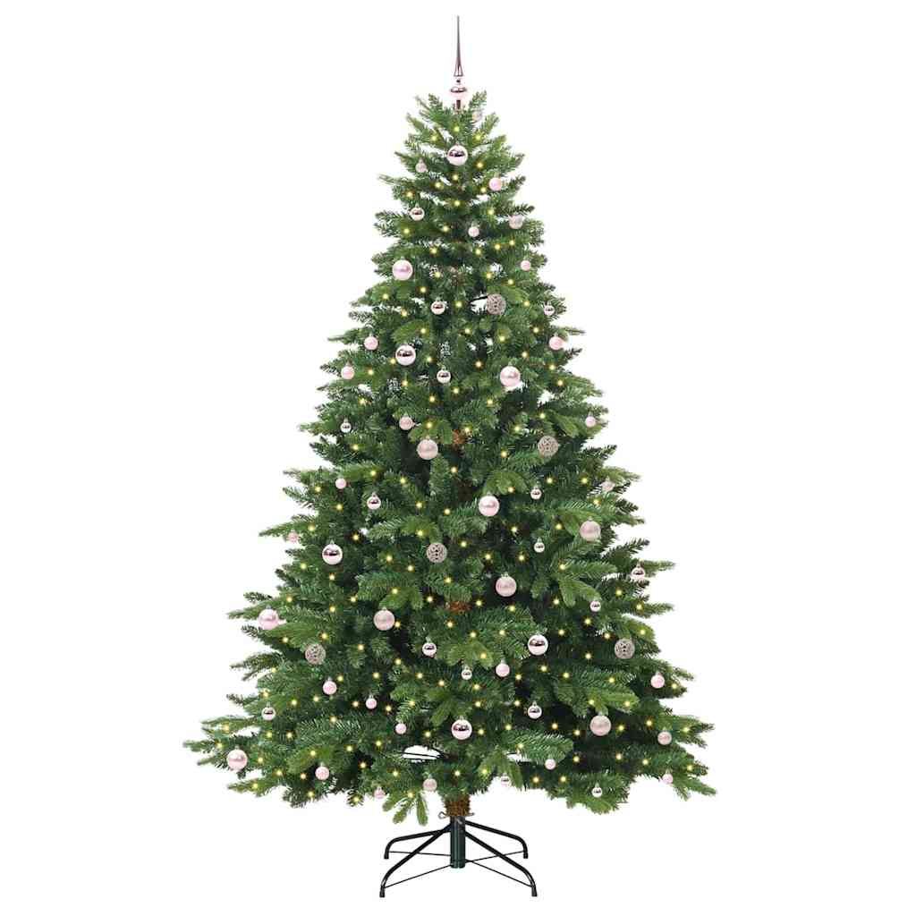 Albero di Natale artificiale con 300 LED Verde 240 cm PE e PVC 3397577