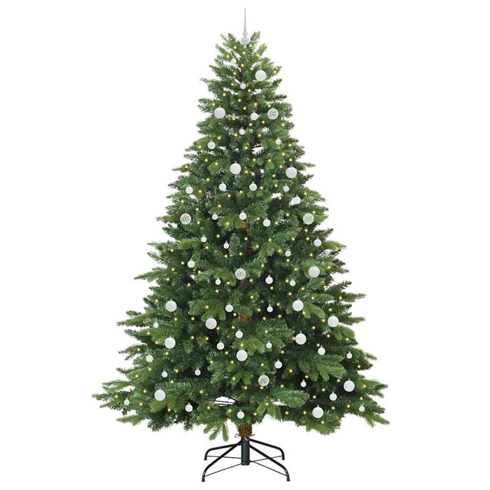 Albero di Natale artificiale con 300 LED Verde 240 cm PE e PVC 3397578
