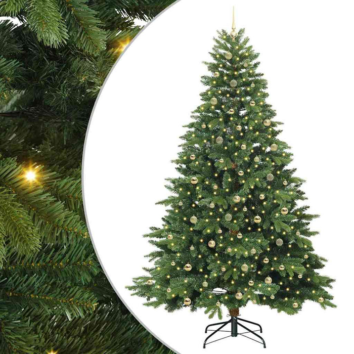 Albero di Natale artificiale con 300 LED Verde 240 cm PE e PVC 3397579