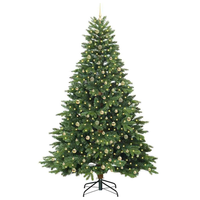 Albero di Natale artificiale con 300 LED Verde 240 cm PE e PVC 3397579