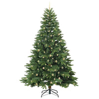 Albero di Natale artificiale con 300 LED Verde 240 cm PE e PVC 3397579