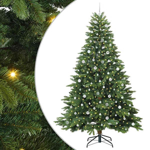 Albero di Natale artificiale con 300 LED Verde 240 cm PE e PVC 3397580