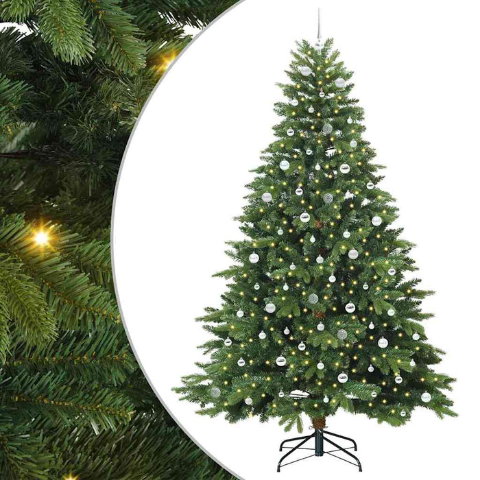 Albero di Natale artificiale con 300 LED Verde 240 cm PE e PVC 3397580