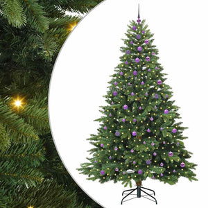 Albero di Natale artificiale con 300 LED Verde 240 cm PE e PVC 3397581