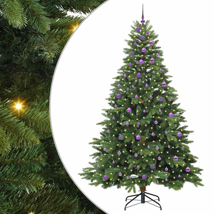 Albero di Natale artificiale con 300 LED Verde 240 cm PE e PVC 3397581