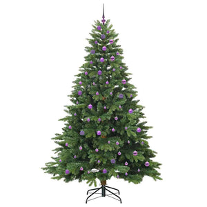Albero di Natale artificiale con 300 LED Verde 240 cm PE e PVC 3397581