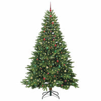 Albero di Natale artificiale con 300 LED Verde 240 cm PE e PVC 3397583