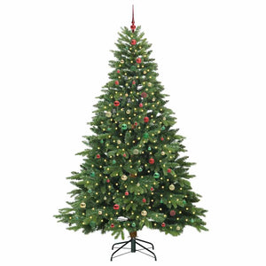 Albero di Natale artificiale con 300 LED Verde 240 cm PE e PVC 3397583