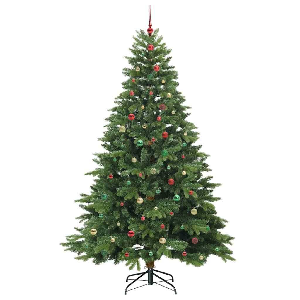 Albero di Natale artificiale con 300 LED Verde 240 cm PE e PVC 3397583