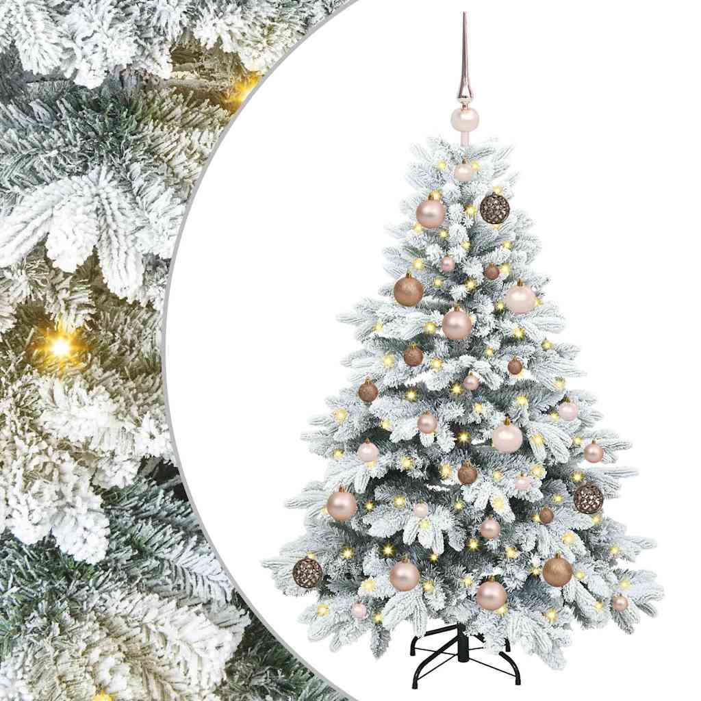 Albero di Natale artificiale con 150 LED Verde 120 cm PE e PVC 3397586