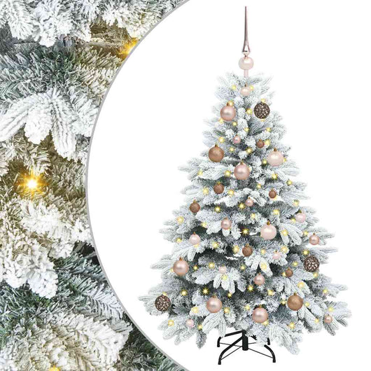 Albero di Natale artificiale con 150 LED Verde 120 cm PE e PVC 3397586