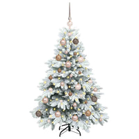 Albero di Natale artificiale con 150 LED Verde 120 cm PE e PVC 3397586