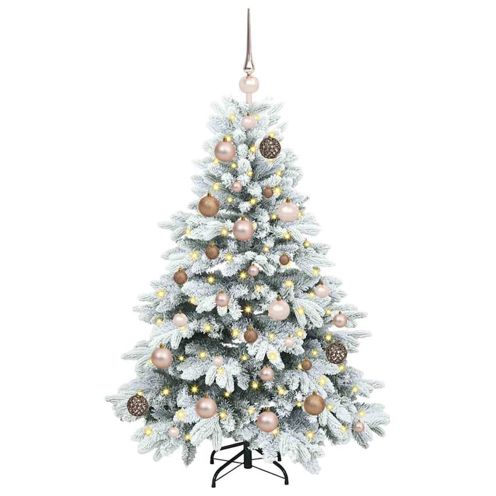 Albero di Natale artificiale con 150 LED Verde 120 cm PE e PVC 3397586
