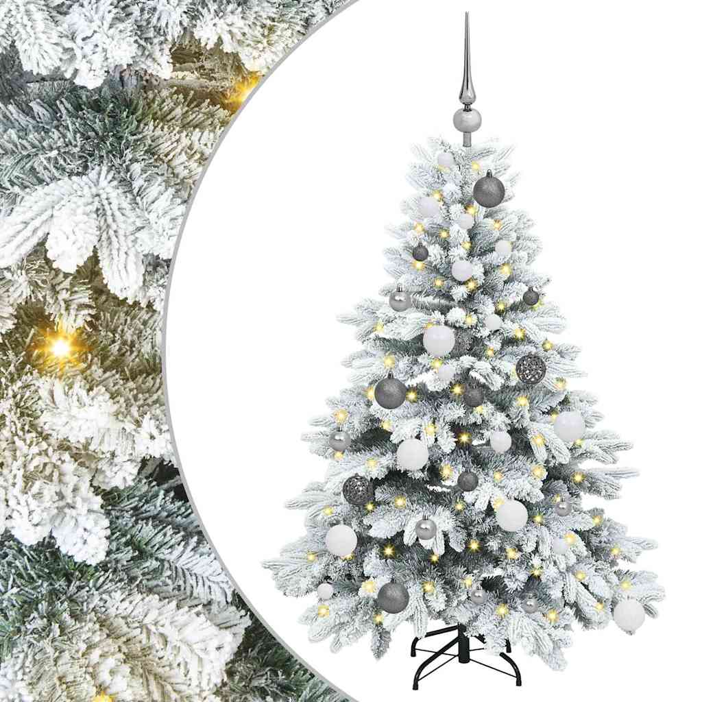 Albero di Natale artificiale con 150 LED Verde 120 cm PE e PVC 3397587