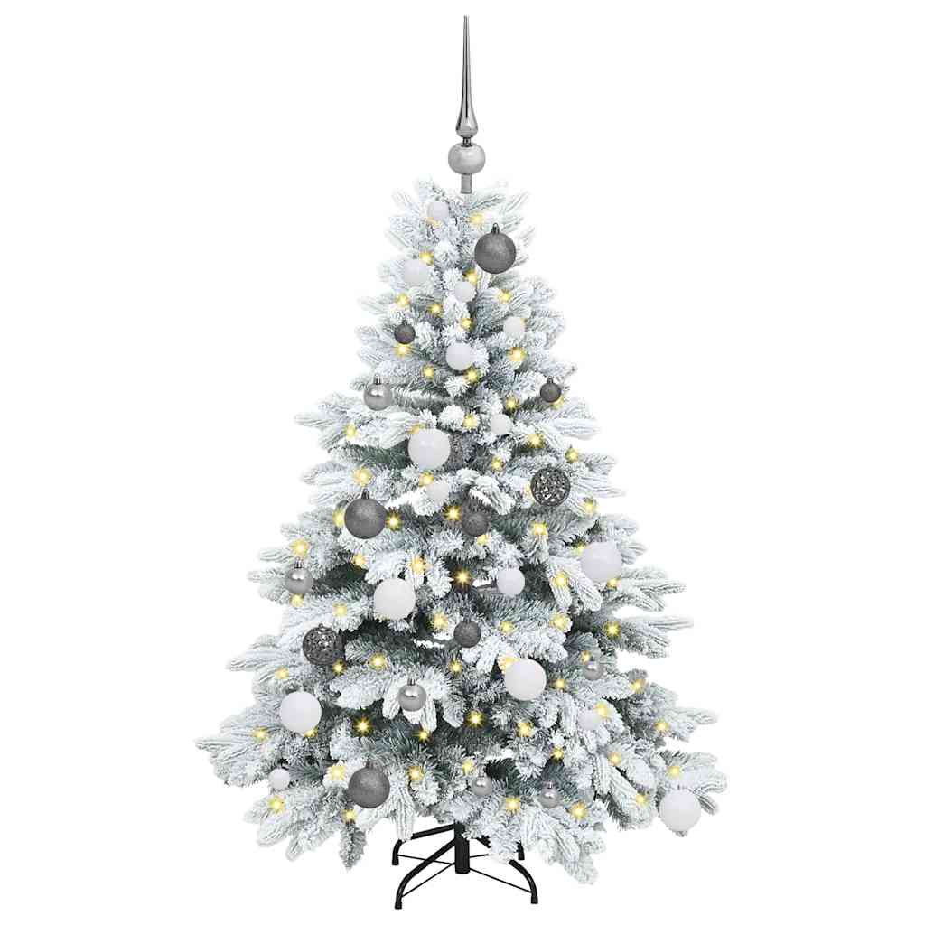 Albero di Natale artificiale con 150 LED Verde 120 cm PE e PVC 3397587