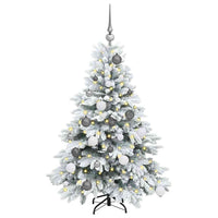 Albero di Natale artificiale con 150 LED Verde 120 cm PE e PVC 3397587