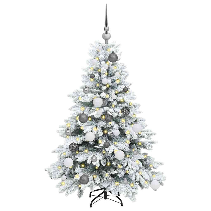 Albero di Natale artificiale con 150 LED Verde 120 cm PE e PVC 3397587