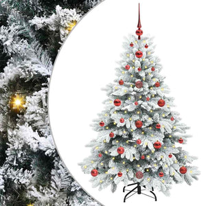 Albero di Natale artificiale con 150 LED Verde 120 cm PE e PVC 3397588