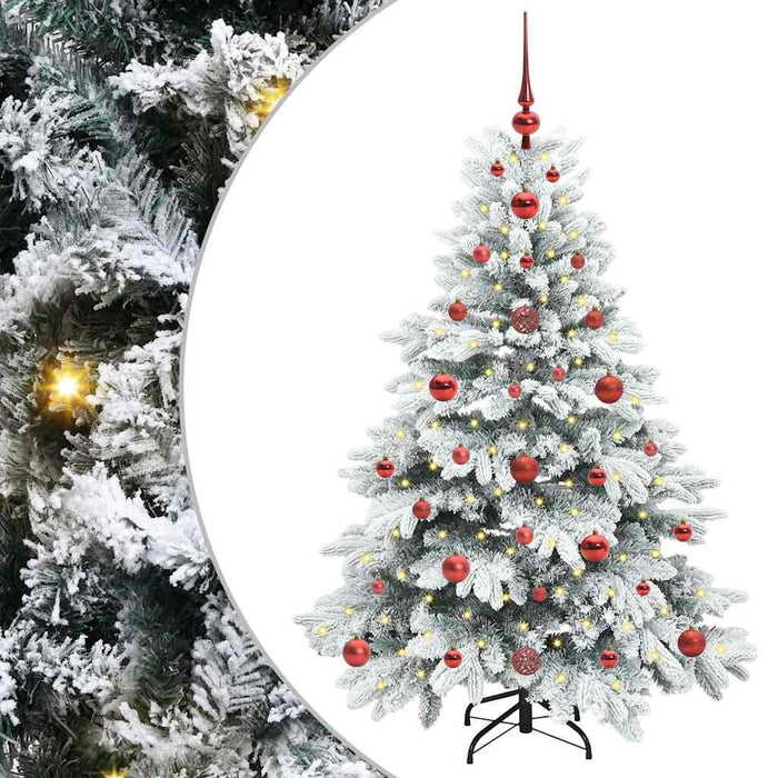 Albero di Natale artificiale con 150 LED Verde 120 cm PE e PVC 3397588
