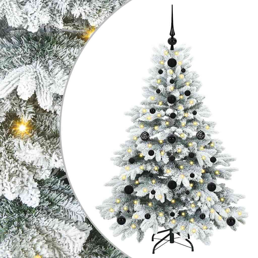Albero di Natale artificiale con 150 LED Verde 120 cm PE e PVC 3397589