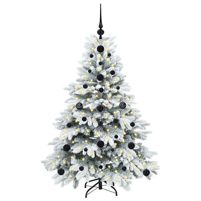 Albero di Natale artificiale con 150 LED Verde 120 cm PE e PVC 3397589