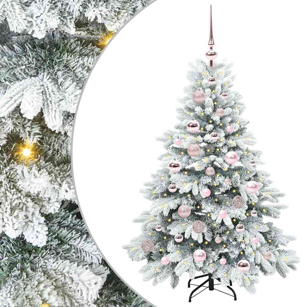 Albero di Natale artificiale con 150 LED Verde 120 cm PE e PVC 3397590