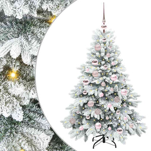 Albero di Natale artificiale con 150 LED Verde 120 cm PE e PVC 3397590