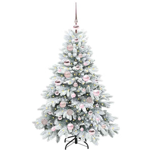 Albero di Natale artificiale con 150 LED Verde 120 cm PE e PVC 3397590